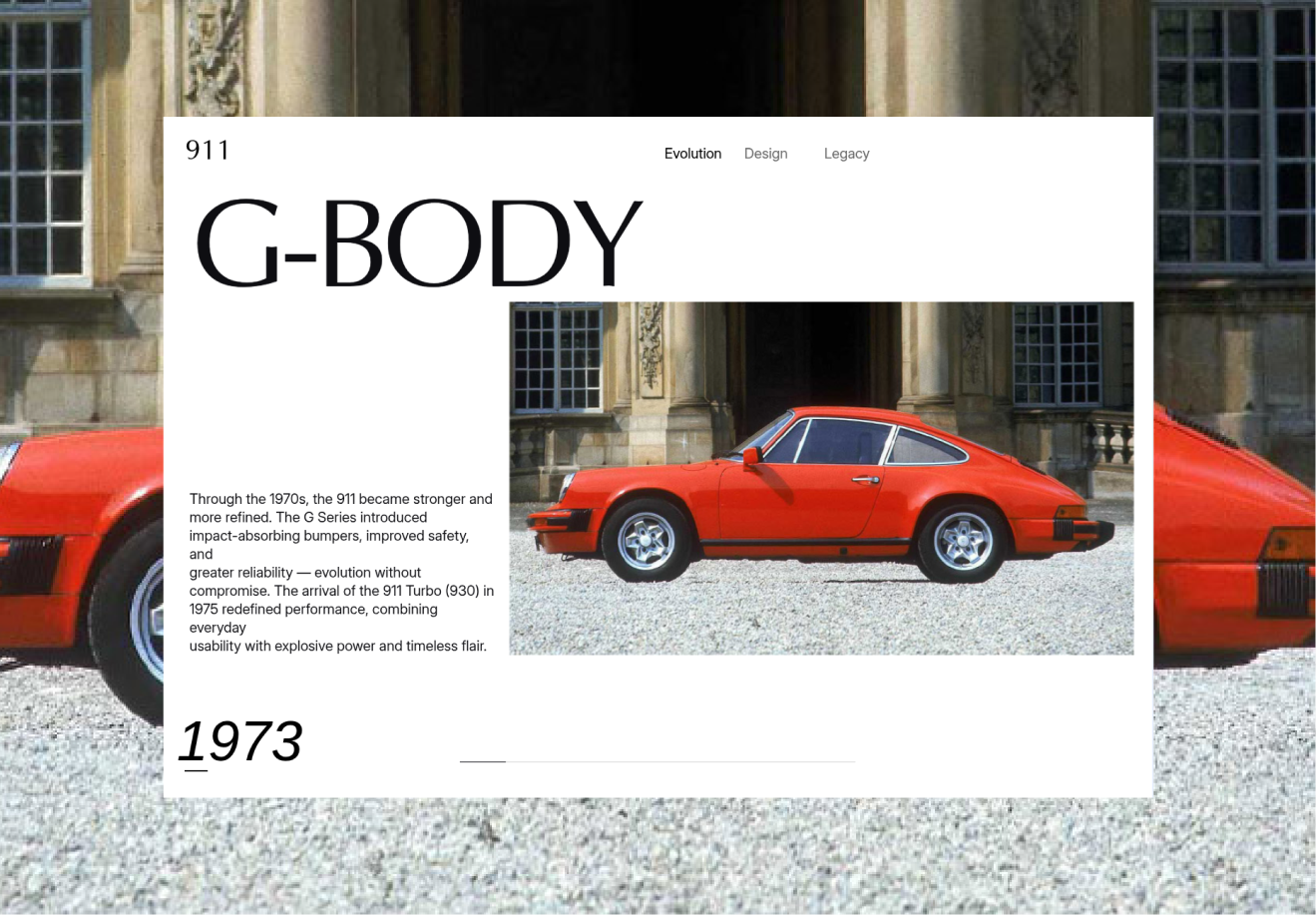 Porsche 911 G-body design showcase