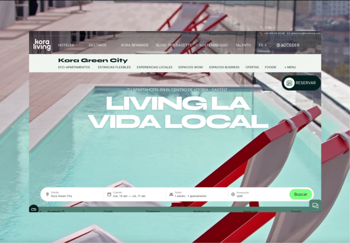 Kora green city landing page